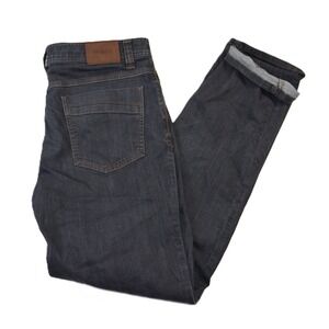 prAna Mens Dark Wash Straight Leg Slim Fit Stretch Denim Jeans Size 33x34